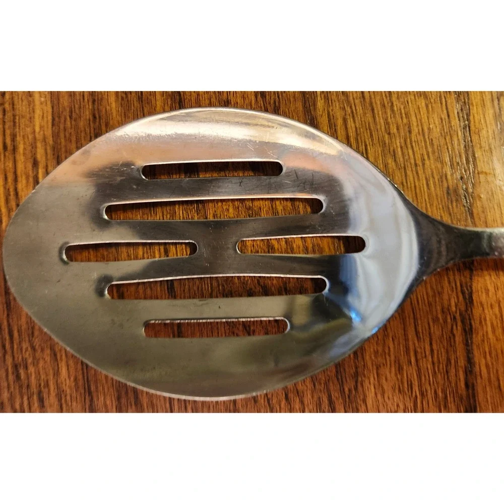 Wolfgang Puck Cafe Collection Slotted Spoon Stainless Steel Kitchen Utensil 12
